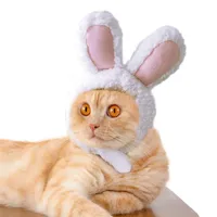 Divertente gatto gatto gattino cosplay costume coniglio cappello cappello carino gatto gatto halloween abbigliamento natale cappelli piccoli cani asct jllkmv