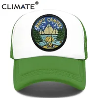 CLIMATE Camper Happy Cap Summer ing Trucker Green Hiking Outdoor Sport Hat Cool Mesh Men Women 220209
