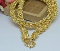 chaming Qualität des niedrigen Preises des freien Verschiffens Gold fiiled Drachenköpfe Männer Halskette 40r
