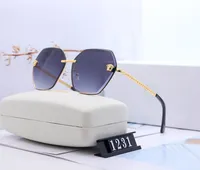2020 Gafas de sol de metal redondo Diseñador Eyewear Gold Flash Vidrio Lente para hombres para mujer Espejo Gafas de sol Ronda Unisex Sun Glasse