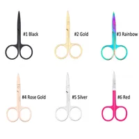 MP044 Stainless Steel Hair Scissors Facial Trimming Tweezers Makeup Beauty Tool Nail Cuticle Manicure Tool Eyebrow Scissors Cutting Scissors