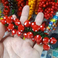 100pcs Legumes Frutas Lampwork Beads Suspensões fazer jóias DIY solto Lemon / morango / cereja / Cabaça Lampwork Pendant