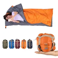 Lixada 190*75cm Camping Envelope Sleeping Light Cotton Tourist With Compression Bag Equipment Spring Summer Autumn