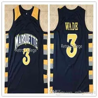 2018 neue dwayne wade # 3 college marquette goldeneadles top basketball jersey alle größe genäht genäht hochwertiger qualität xs-6xl vest jerseys weste shirt