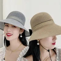 Spring and summer leisure women's empty top net red sun Big Brim Sun Hat cool hat fashion foldable