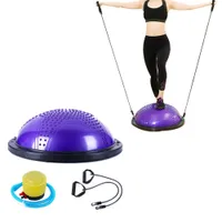 Yoga Dengesi Topları Fitball Halfsphere Semisphere Trainer Cihazı PVC Topu Yarım Fitness Topu Çekirdek Eğitim Ev Gym Egzersiz için