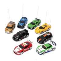 Sport R C Racer Coke Can Car Mini Radio Remote Control Vehicle RC Micro Racing Toys Small Porket 2 Frequency Gifts for Children 201202