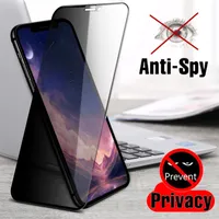 Screen protector film 3D Anti Spy Peep Privacy Tempered Glass for iPhone 6 7 8 plus X XR MAX 11 PRO 12 DHL