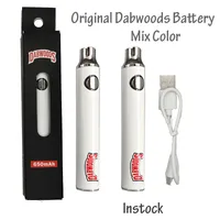 Dabwoods pil vapes kalemler 510 iplik vapes pil şarj edilebilir batarya ön ısıtma vape kalem kartuşları 650 mah USB şarj arabaları pil