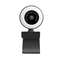 2K Webcam with Microphone RotatableAuto HD Fill Light Web Cam LEDComputer Camera for Youtube Liv