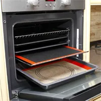 New Non-Stick Silicone Baking Mats Cookie Pad Rolling Dough Mat High Temperature Resistant Glass Fiber Batters Flour Fondant Hot 20220106 Q2