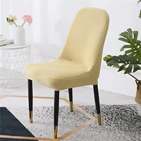Solid Color Chair Cover Elastische Sofa Office Semikirculaire Universele Mode Zitkussen Stoelen Rugleuning Covers Huishoudelijke benodigdheden 10YG K2