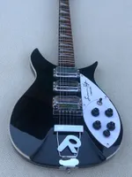 2023 Nieuwe zwarte 6-string elektrische gitaar, 628 mm afstand, hoogwaardig materiaal, dubbele rand, duidelijke geluidskwaliteit