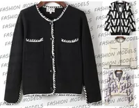 Cardigan féminin tricots classiques et t-shirts de luxe concepteurs femme pull avec motif de logo tricots dames tricot top top manteau v couche en cou cardigans-88