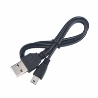 Mini 5Pin V3 Şarj Kablosu 80 cm Siyah Renkli USB Şarj Kabloları MP3 MP4 Dijital Kamera GPS DVD Media Player