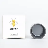 JCVAP Polished SIC insert silicone carbide ceramic bowl V3 smoking accessory for Puffpeak No Chazz Atomizer Replacement Wax Vaporizer