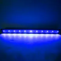 أحدث تصميم 24W 156LED كامل الطيف مصباح المياه ضوء 47.2inch أضواء حوض السمك الأسود الولايات المتحدة القياسية ZC001222 (مناسبة ل 47.2-55.1inch الطويلة