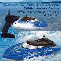 3.7 V Racing ad alta velocità Batterie ricaricabili Remote Control Boat per bambini Giocattoli per bambini Regali di Natale 23.8x7.6x7.3cm