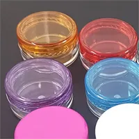 Cosméticos plásticos frascos de olho vazio creme creme recipientes de armazenamento redondo caso transparente caso várias cores chegadas 0 13JL F2