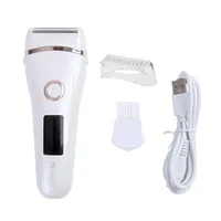 Electric Razor Painless Lady Shaver Epilator For Women Bikini Trimmer Whole Body Waterproof USB Charging LCD Display Wet & Dry Using a28