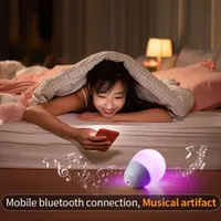T6 Bluetooth głośnik uwalniający ciśnienie Bluetooth kolorowe światła Stukanie głośniki Przenośne uderzenie dźwięku Ciekawe głośniki