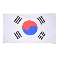 Südkorea-Flagge Hohe Qualität 3x5 ft National Banner 90x150cm Festival Party Geschenk 100D Polyester Indoor Outdoor Bedruckte Flaggen und Banner