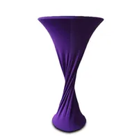 hot sale &hot sale ! 20pcs Lycra Stretch Cocktail Bar Spandex Table Cover Wedding Event FREE SHIPPING Marious1