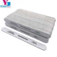 100 X Professional Wooden Nail File Emery Board Strong Thick 180/240 Grit for UV Gel Polish Manicure Acrylic Supplies Tool Set 220224