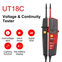 UNI-T UT18C UT18D Auto Range Voltage Meter Continuity RCD Tester LCD/LED Detector