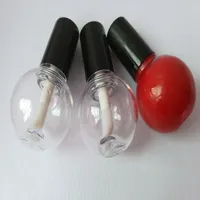 High-End-5ml runde Kugel nette Kolbenform Lippe Leerhülse Lippenstift Plastikflasche Lippe Rohr kosmetisches Verpackungsmaterial gloss