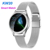 KW20 여성 스마트 시계 심장 박동 IP68 방수 보수계 블루투스 Smartwatch Huawei Android iOS에 대 한 여성 피트니스 팔찌