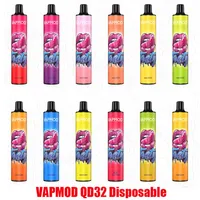 VapMod QD32 Kit de périphérique jetable VapMod QD32 E-Cigarettes 4000 Puffs 650mAh Batterie rechargeable 12ml de cartouche pré-remplissable Pod Vape Pen Bar 100% A31