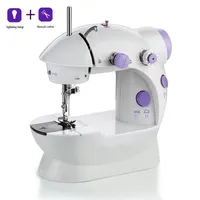 Máquina de coser mini portátil de Hogares luz de la noche pedal del pie de la línea recta de la mano Tabla Dos Tema kit eléctrico
