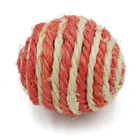 Circular Pet Supplies Knitting Ball Tease Cats Dog Toy Sizal Balls Molar Roiving Boredom Zabawki Sizal Balls Pet Playing 0 6mya J2
