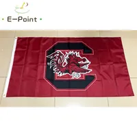 NCAA Sud Carolina Gamecocks Flag 3 * 5ft (90 cm * 150 cm) Bandiere di poliestere Banner Decorazione volante Casa Giardino Bandg Bandg Regali festivi