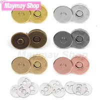 Nxy Cufflinks 10sets lot 10mm 18mm Magnetic Bags Magnet Automatic Adsorption Buckle Wallet Metal Thin Snaps with Tool 0214