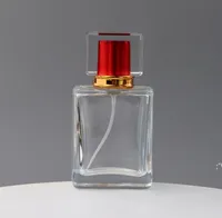 1.7Oz Empty Perfume Bottles Square ,50ML Clear Glass Spray Bottle Fine Mist Atomizer for Perfumes Aromatherapy RRD12902