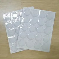 Geschenk Wrap 40/50 stücke Epoxidharz Patch Punkte Flaschenkappe DIY Handwerk Runde 25mm selbstklebende Aufkleber Transparente 3D Kristall