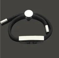2022 Brand New Boys Girls Bangle High Quality Factory Black White Orange Red Blue Wipe Bracelet Silver 316l Stainless Steel Inlaid Ceramic Love Jewelry Vkny