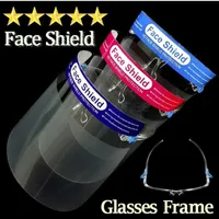 US Stock 24H ship Transparent Face shield Safety Protective mask Full Face Cover Film Tool Anti-fog Premium PET Material Face Shield fy8125