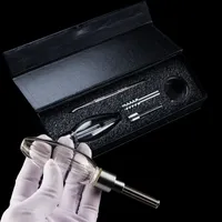 CSYC Kit tuyaux en verre Pipe filtre avec 510 Fil en céramique ongles Quartz Pipes eau Mini verre Bong barboteur Dab Rig pour fumeurs