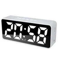 US акция смарт-приложение цифровой будильник с 100 цветами светодиодных белых A51274F