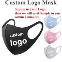 DIY Custom Logo Mask Personlig Anti Dust Face Bomull Mask för cykling Camping Travel Anti Cotton Reusable Designer Mask DHL Shipping