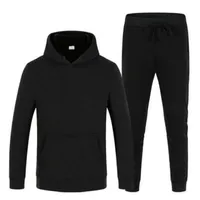 Höst Kvinnor Mäns Sweat Suit Pant Hoodie Set Full Zip Polo Tracksuit Men Sport Suit Vit Billiga Sweatshirt
