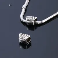 Vintage Alloy DIY Little Charms Fittings Bead Charm Accessories Large Hole Spacer Loose Beads For Necklace Bracelets