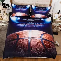 寝具セットドリームNS 3Dバスケットボール2/3PCSキルトカバーファッションスポーツ羽毛布ケースEU/AU/USサイズクイーンキング