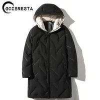 Goesresta Marka Yeni erkek Ceket Aşağı Ceket 80% Beyaz Ördek Aşağı Kış Vahşi Sıcak Moda Rahat Ultra Işık Aşağı Ceket Erkekler 201114