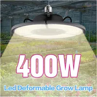 LED 성장 조명 전구, E27 / E26 400W 접이식 Sunlike 전체 스펙트럼 실내 식물, 야채, 온실 수경 자라는 램프에 대 한 빛을 성장
