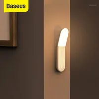 Baseus Automatic Induction Stair LED Light PIR Motion Sensor Night Lights Rechargeable LED Wall Lamp for Bedroom Bedside Kitchen1