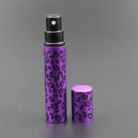 1pc 8ml Hot Sale Leopard Pattern Refillable Portable Mini Perfume Bottle Travel Aluminium Glass Spray Atomizer Tom doft
